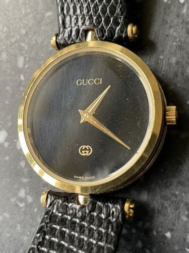 gucci 2000 stack watch|GUCCI Model 2000 30mm stainless steel and leather watch.